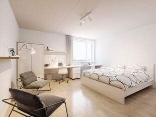 简约现代风格的温馨卧室