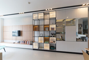 现代简约风开放式客厅展示