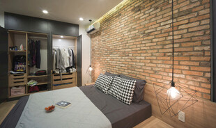 简约工业风卧室温馨场景