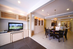 现代开放式客厅餐厅设计