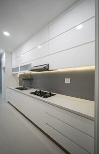 现代简约风格白色系厨房