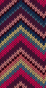 彩色针织锯齿花纹图案