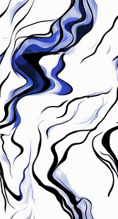 蓝白抽象水墨流动纹理