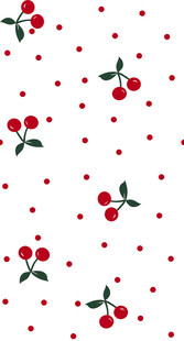 樱桃波点图案背景