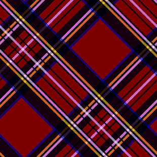 红色格子图案纹理