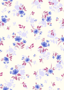 清新碎花图案背景