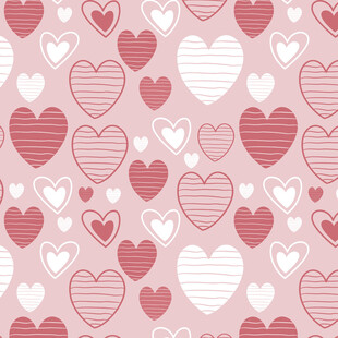 粉色爱心浪漫图案背景
