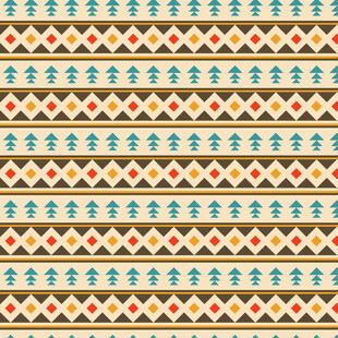 几何图案彩色无缝背景