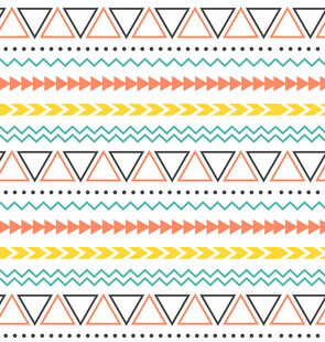 几何图案彩色条纹装饰图