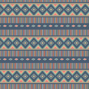 几何图案复古风无缝背景