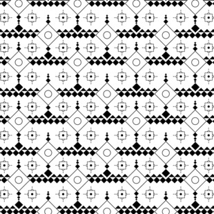 黑白几何图案无缝背景