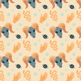 可爱动物图案背景