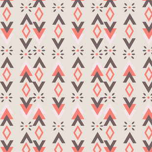 几何图案民族风无缝背景