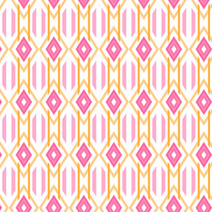 粉色几何条纹拼接图案