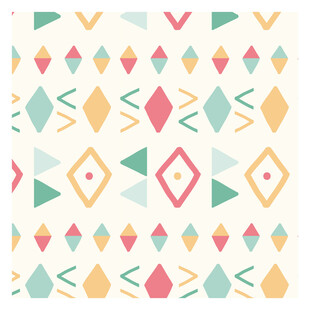 几何图案彩色无缝背景图