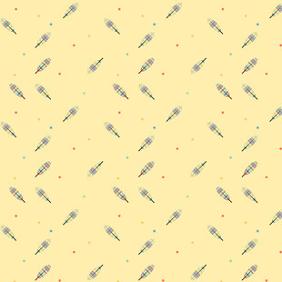 黄色背景铅笔图案纹理