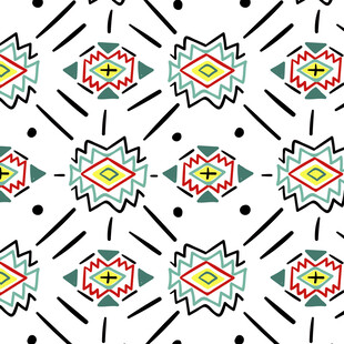 几何图案民族风装饰花纹
