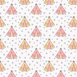 粉色帐篷图案背景设计