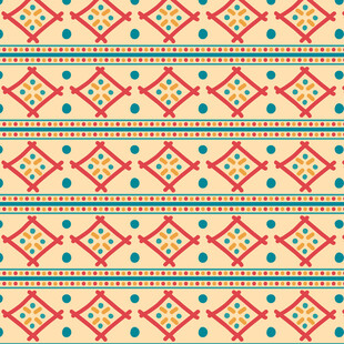 几何图案民族风无缝背景