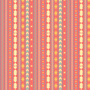 多彩条纹花卉图案背景