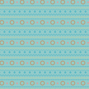 蓝底橙纹几何图案背景