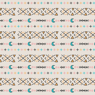 几何月亮图案背景纹理