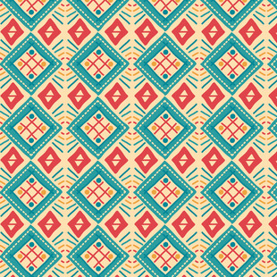 几何图案彩色无缝背景