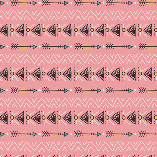 粉色几何图案无缝背景