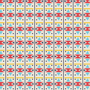 多彩几何图案无缝背景