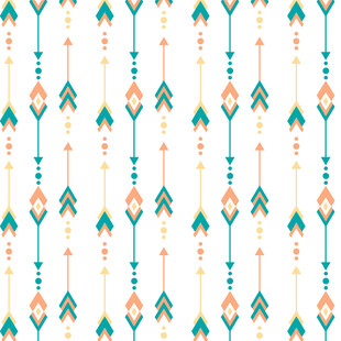 民族风几何图案无缝背景