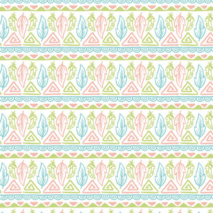 清新几何图案无缝背景图