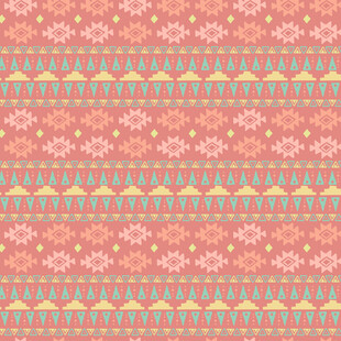 复古几何图案彩色花纹背景