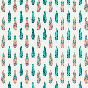 几何圣诞树图案背景