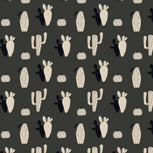 仙人掌图案背景纹理