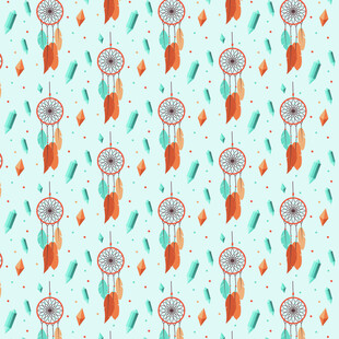 梦幻捕梦网图案背景设计