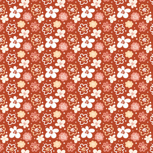 复古花卉图案背景纹理