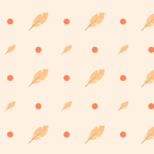 秋季树叶圆点图案背景