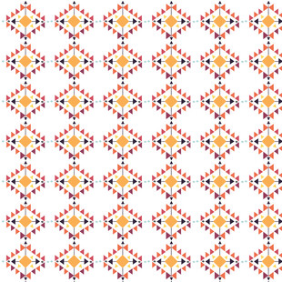 几何花卉图案无缝背景