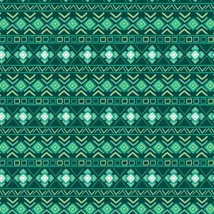 绿色几何图案无缝背景