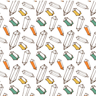 多彩铅笔图案无缝背景