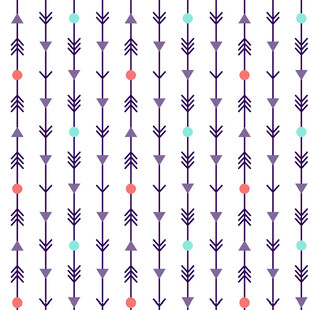 紫色箭头花卉图案背景