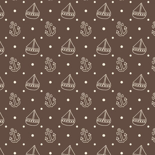 复古风船只图案背景纹理