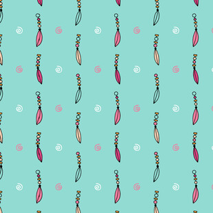 多彩羽毛图案背景纹理