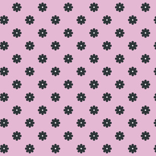 粉色底黑色小花图案背景