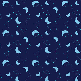 梦幻星月夜晚图案背景