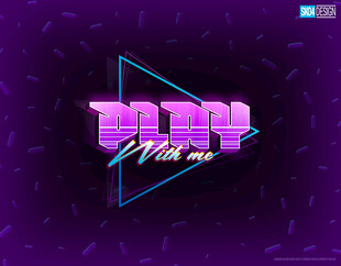 立体特效字样机图片