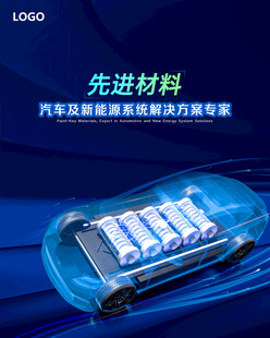 新能源电池材料宣传海报