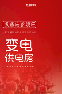 物业公司活动水牌参观变电供电房