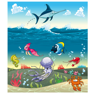 海底奇幻世界的多彩生物