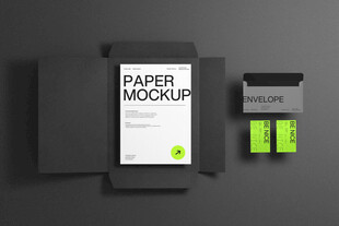 纸张模型展示样机